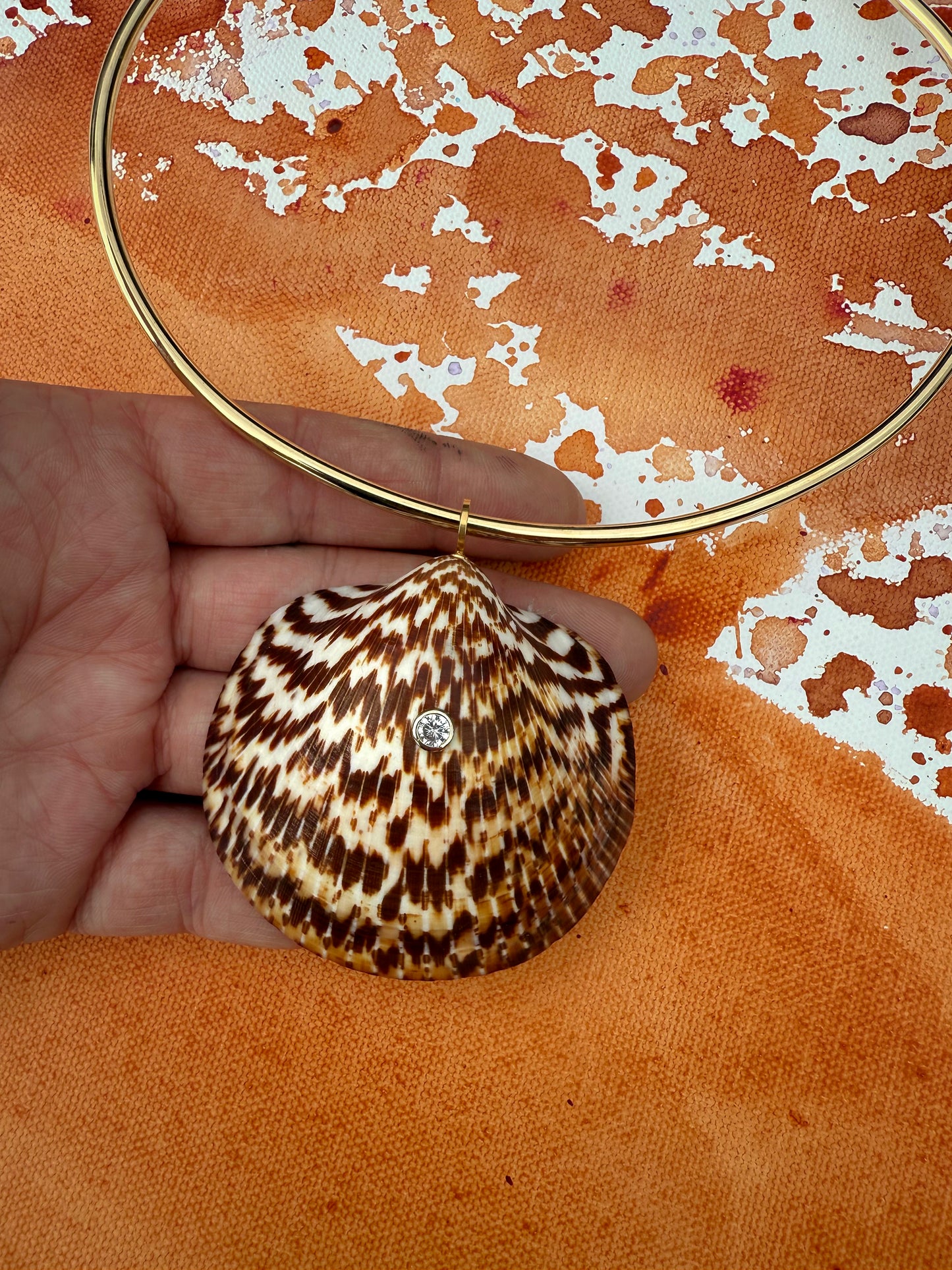 Assorted Shells on Goddess Collar