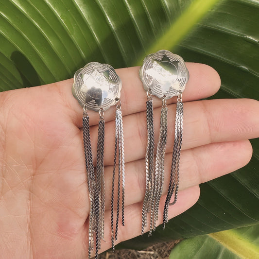Silver Concho Fringe