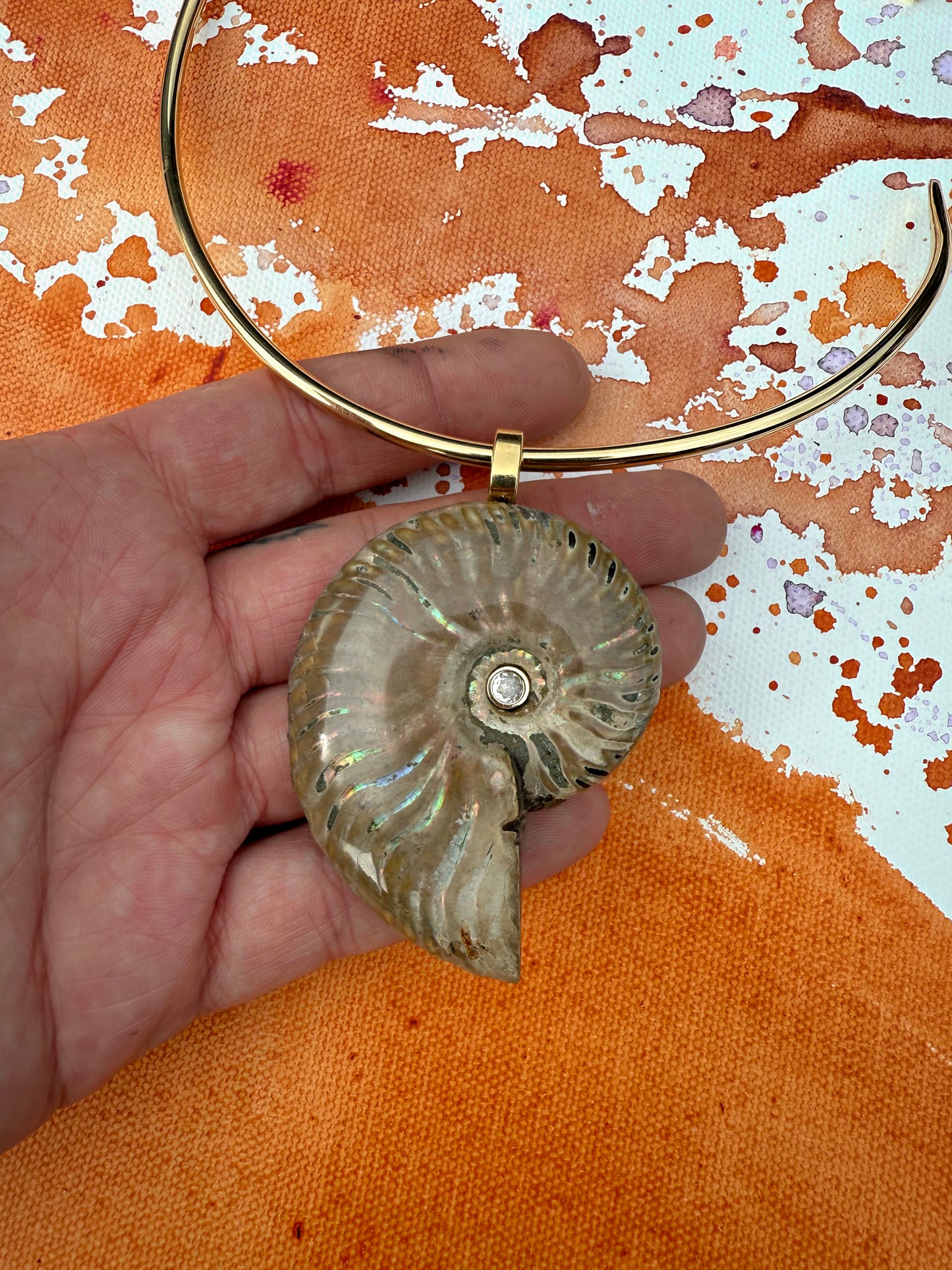 Assorted Shells on Goddess Collar