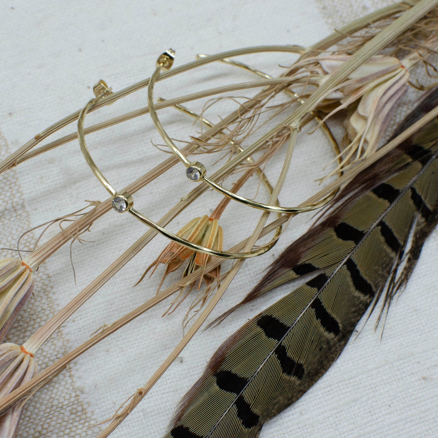 Best Selling Gold Sparkle Hoops