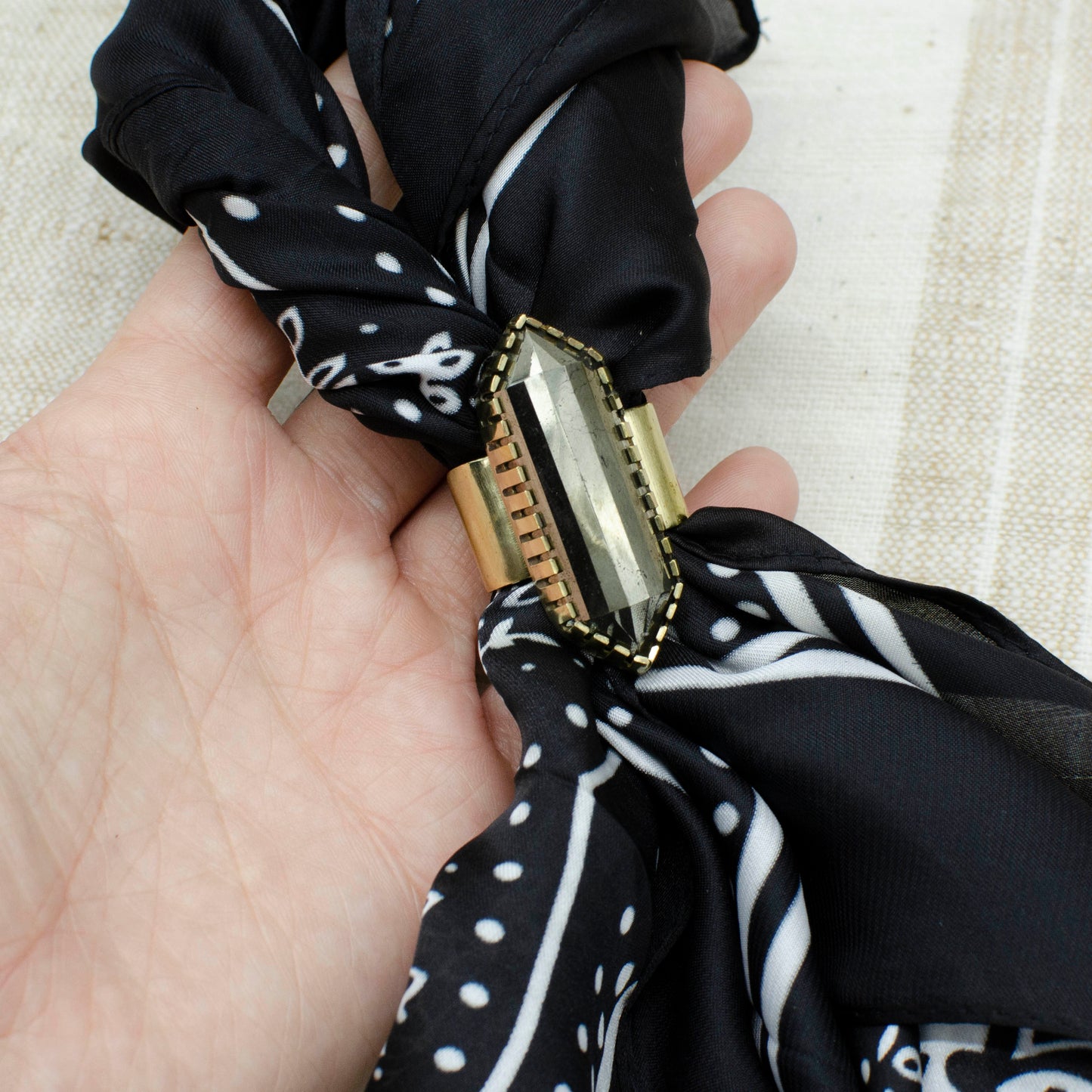 Golden Pyrite Bandana Slide