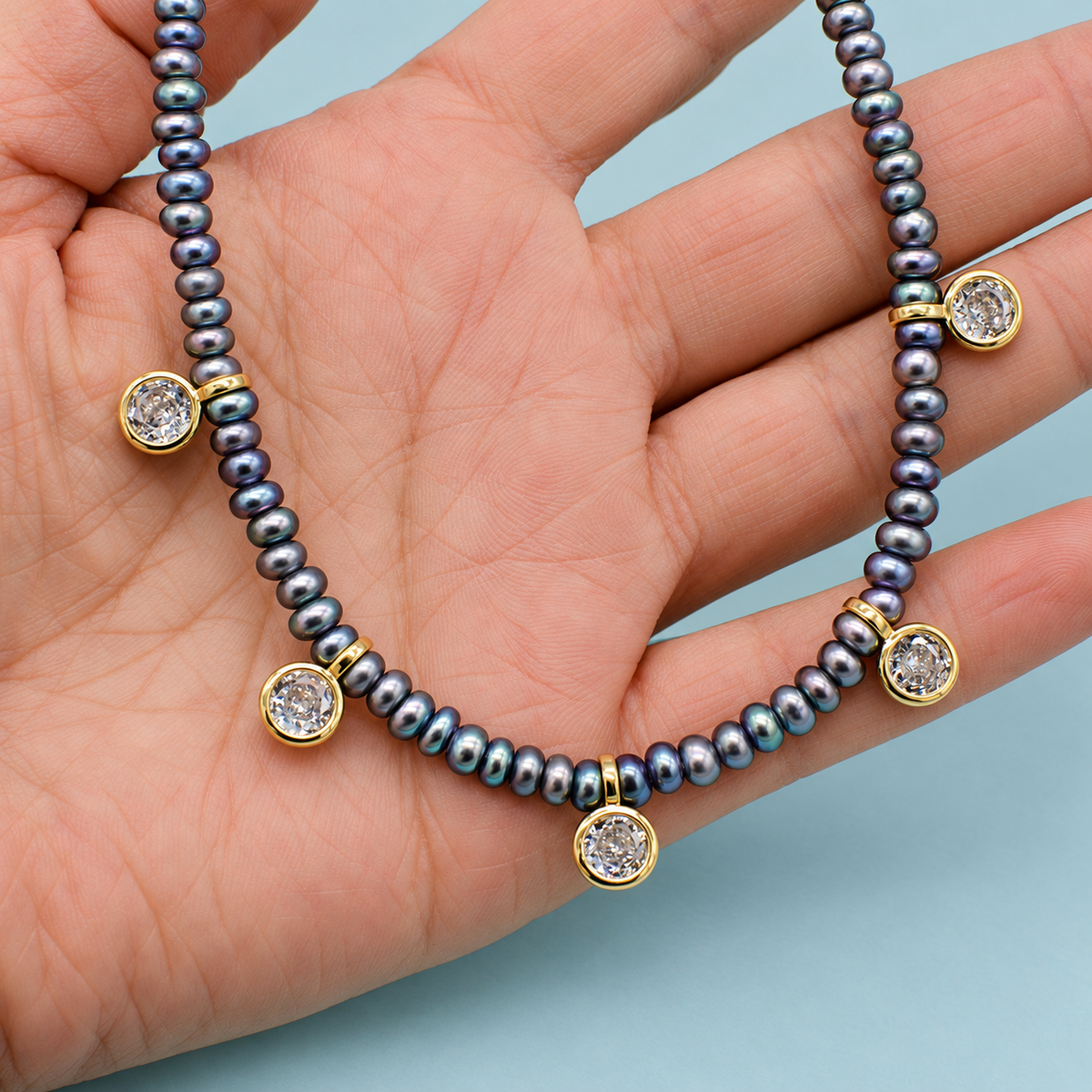 Moonlit Pearl Necklace
