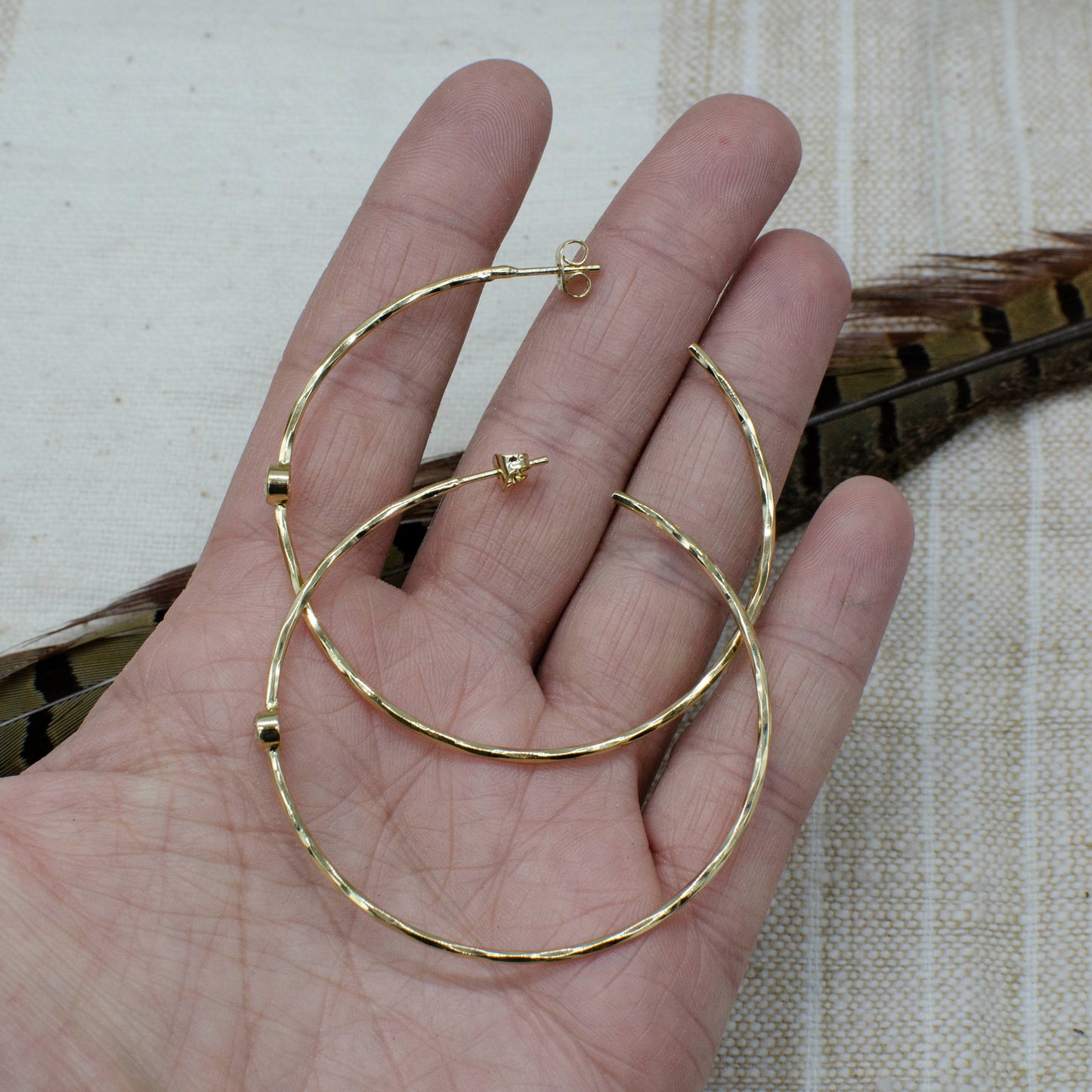 Best Selling Gold Sparkle Hoops