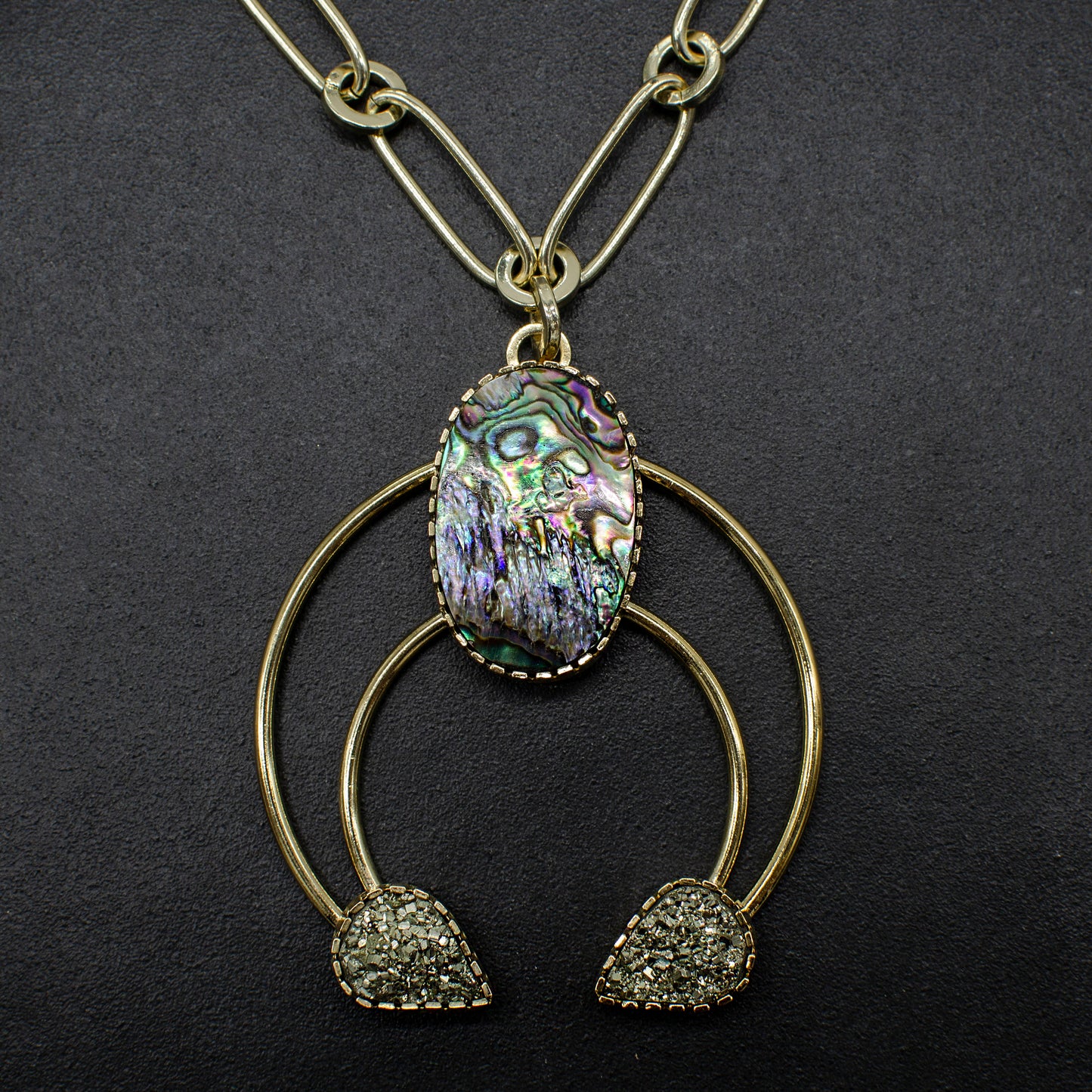 Abalone Cosmic Squash Neckalce