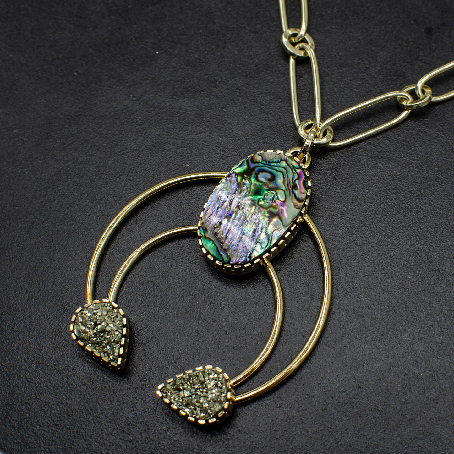 Abalone Cosmic Squash Neckalce