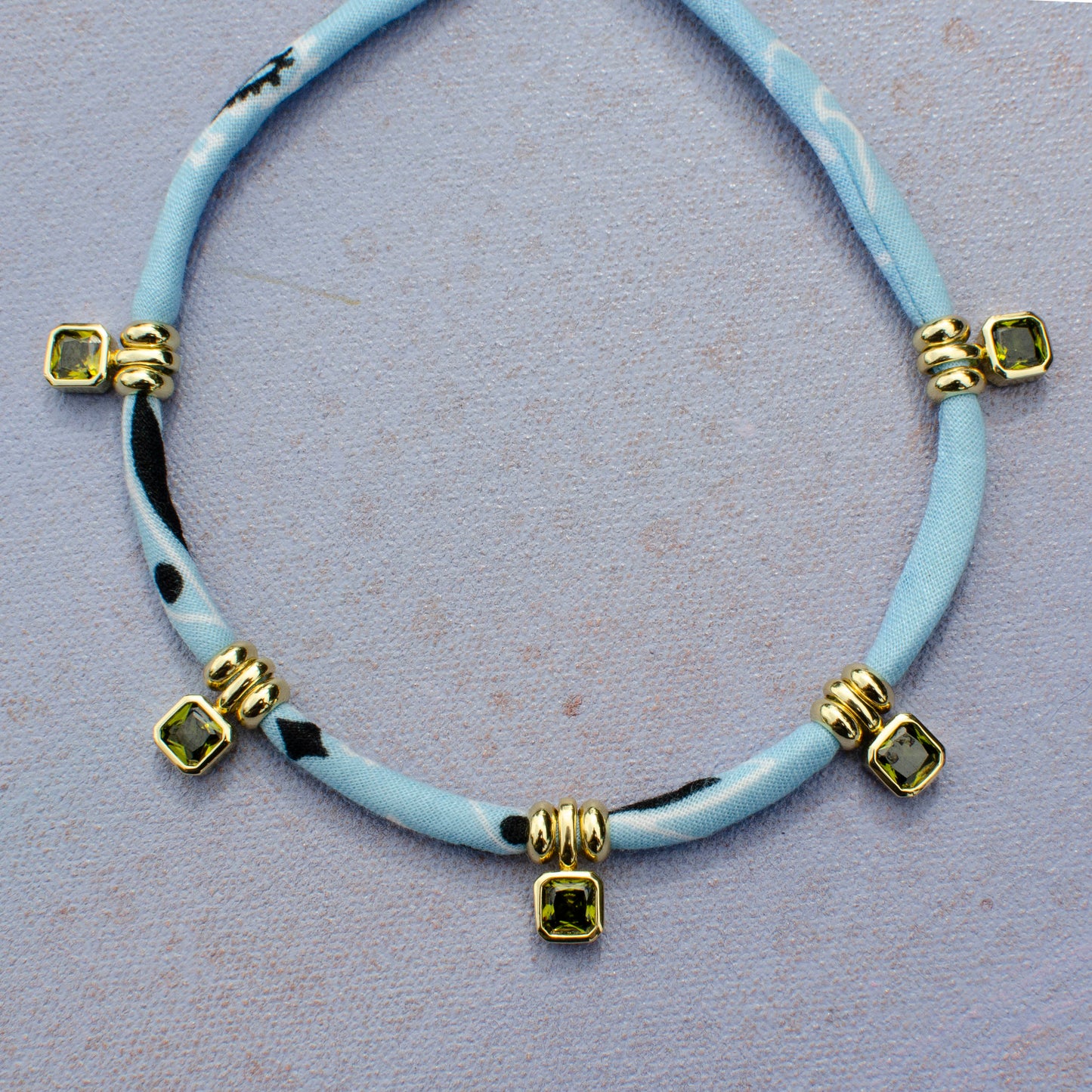 Bandana Gemstone Necklace
