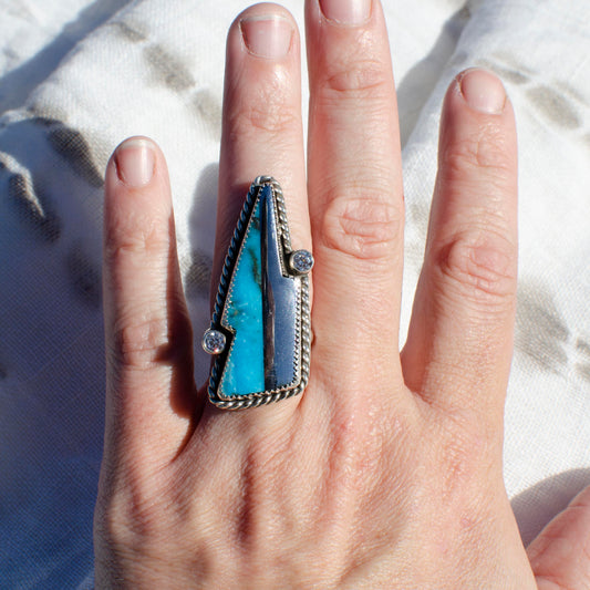 Multi Stone Bolt Ring