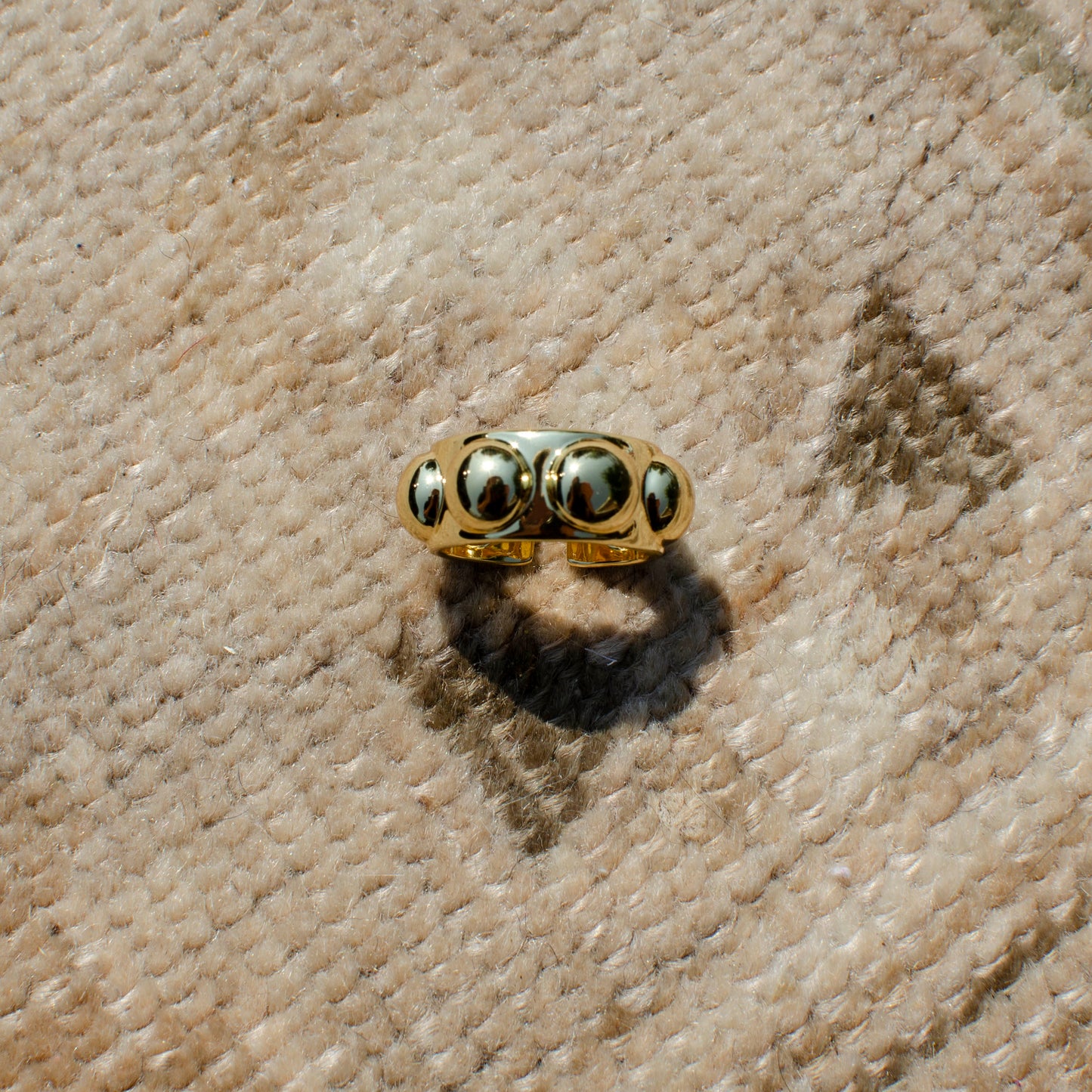 Golden Bubble Ring