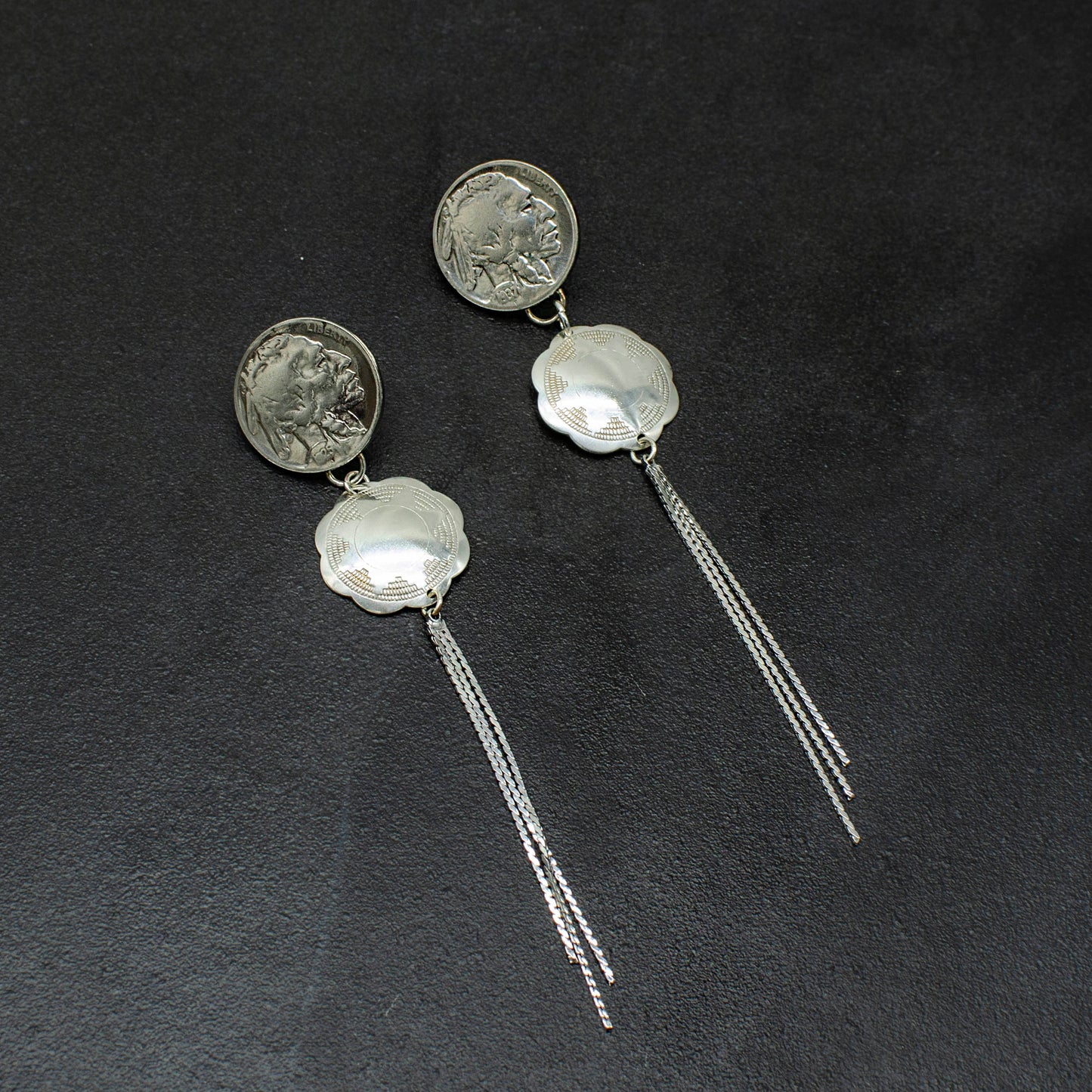 Buffalo Nickel & Concho Drops