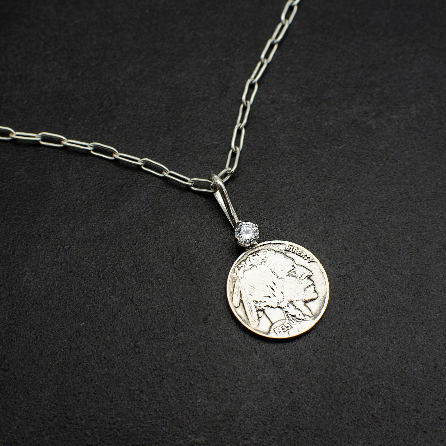 Buffalo Nickel Coin Pendant