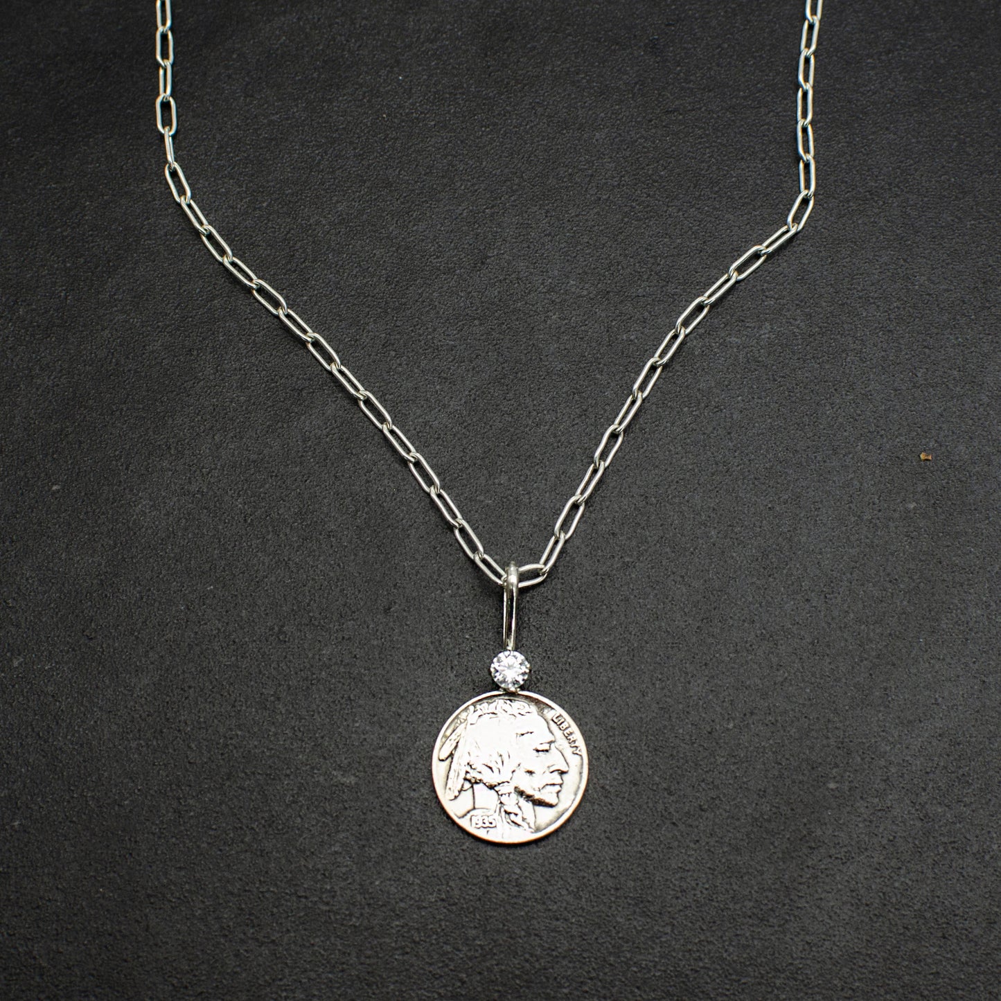 Buffalo Nickel Coin Pendant