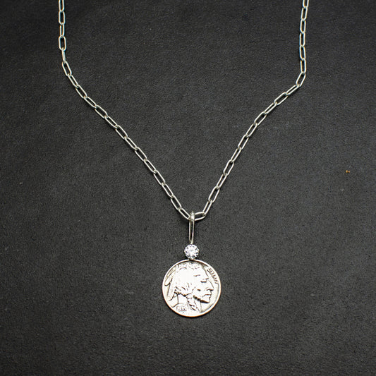 Buffalo Nickel Coin Pendant