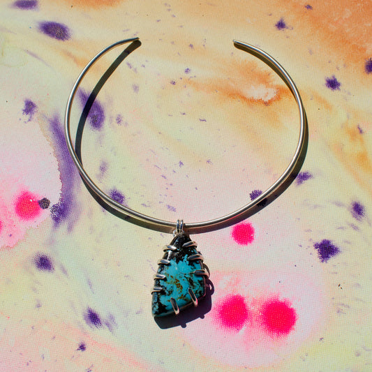 Turquoise Desert Claw Collar