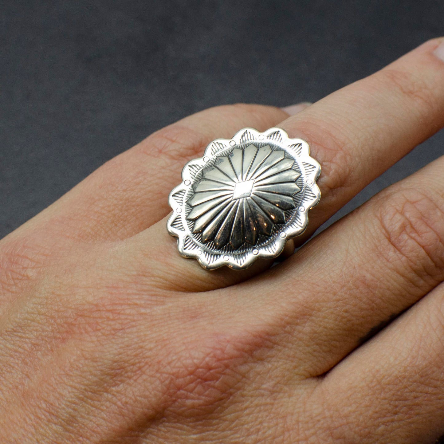 Oval Concho Ring
