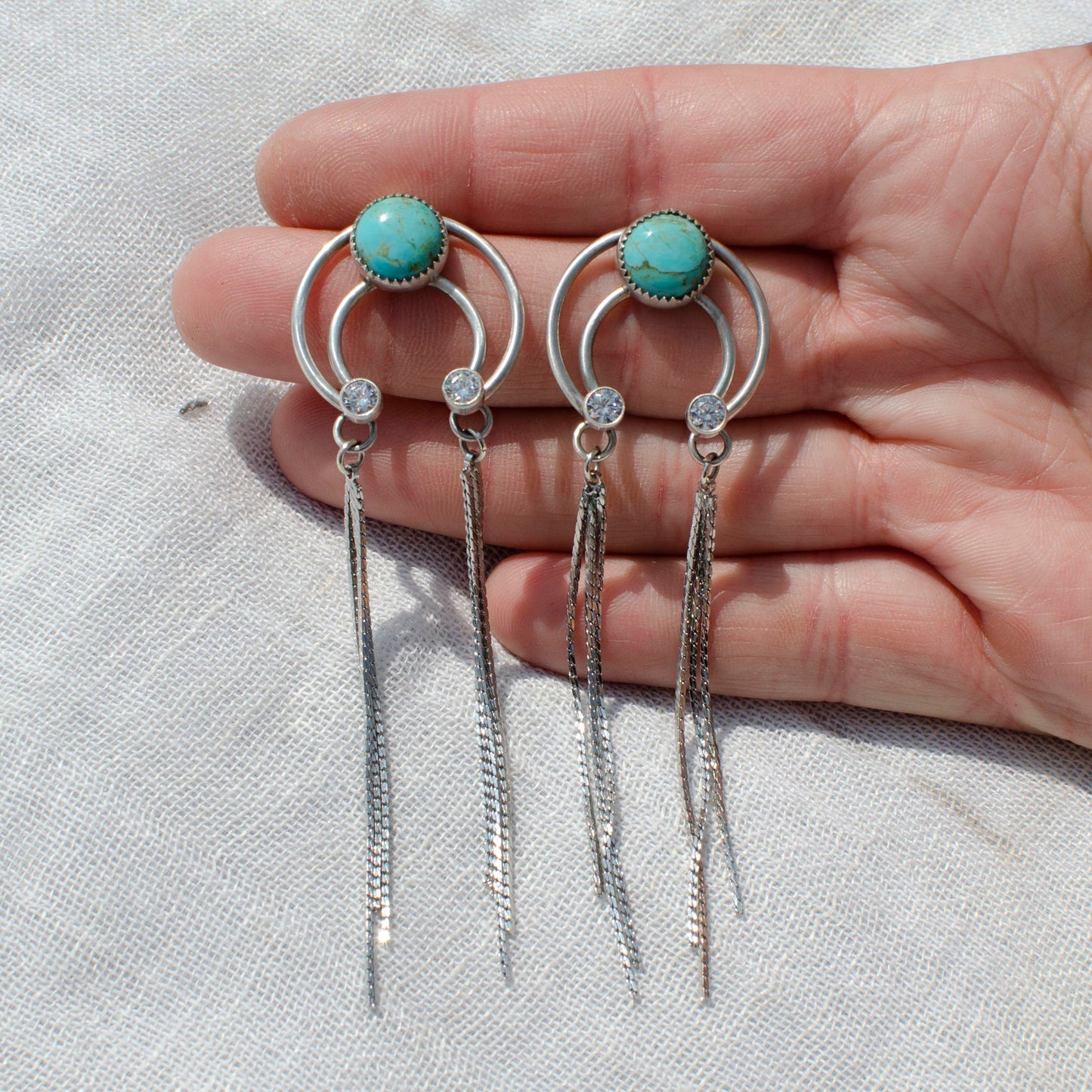 Mini Sparkle Squash Blossom Earrings