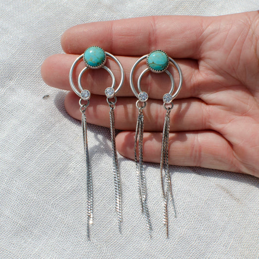 Mini Sparkle Squash Blossom Earrings