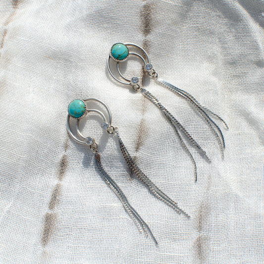 Mini Sparkle Squash Blossom Earrings