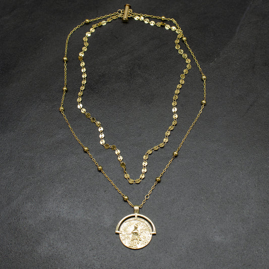 Greek Coin Necklace