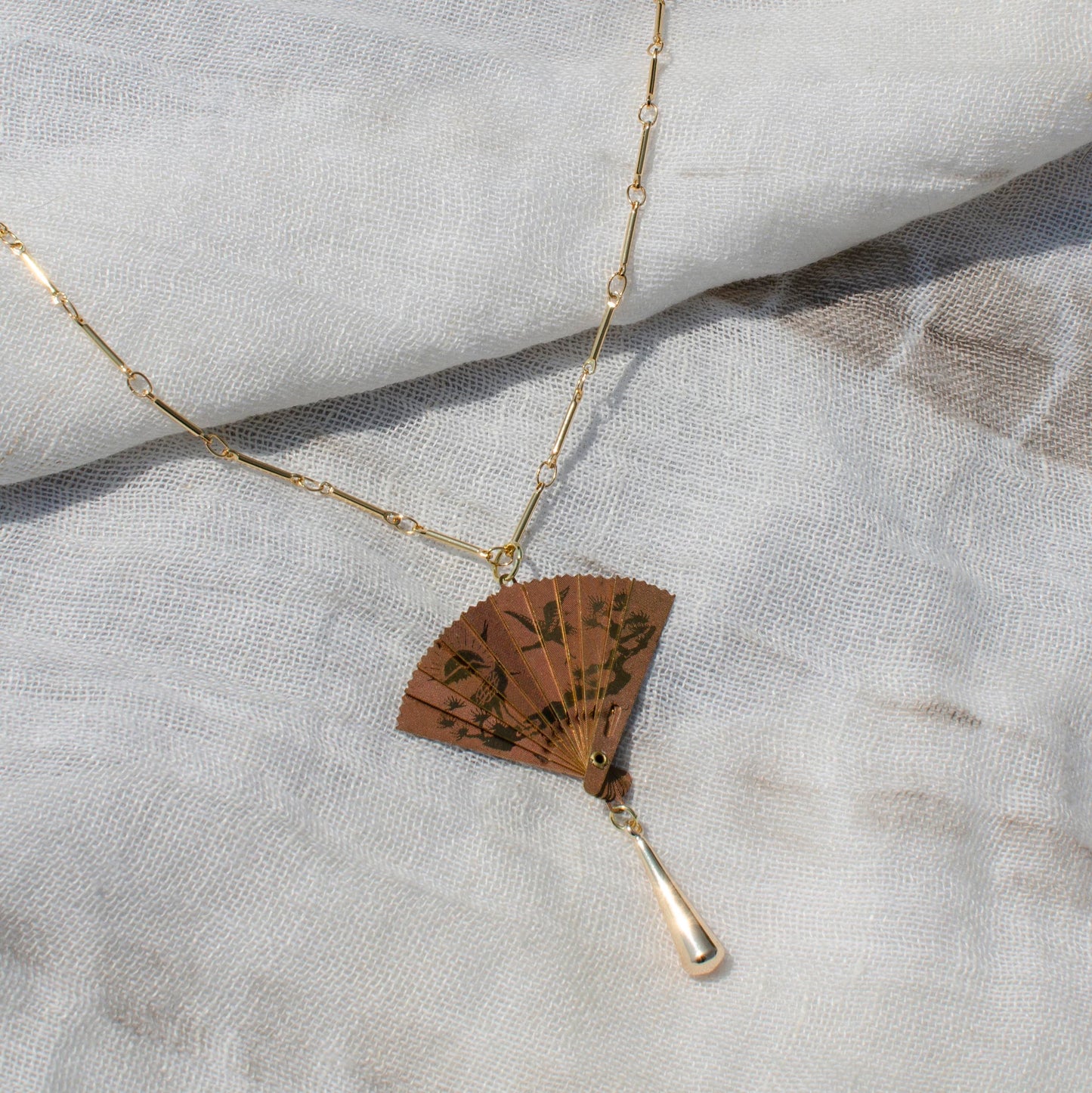Vintage Gypsy Fan Necklace