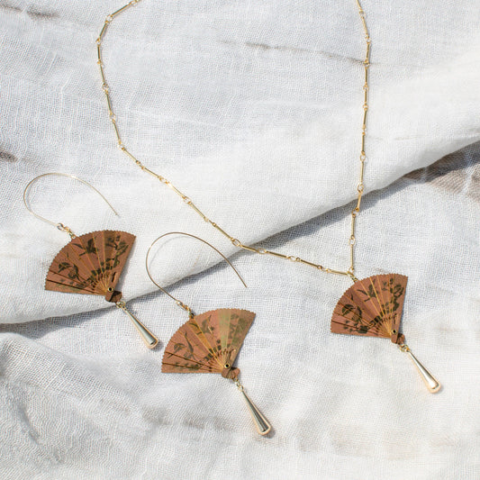 Vintage Gypsy Fan Necklace