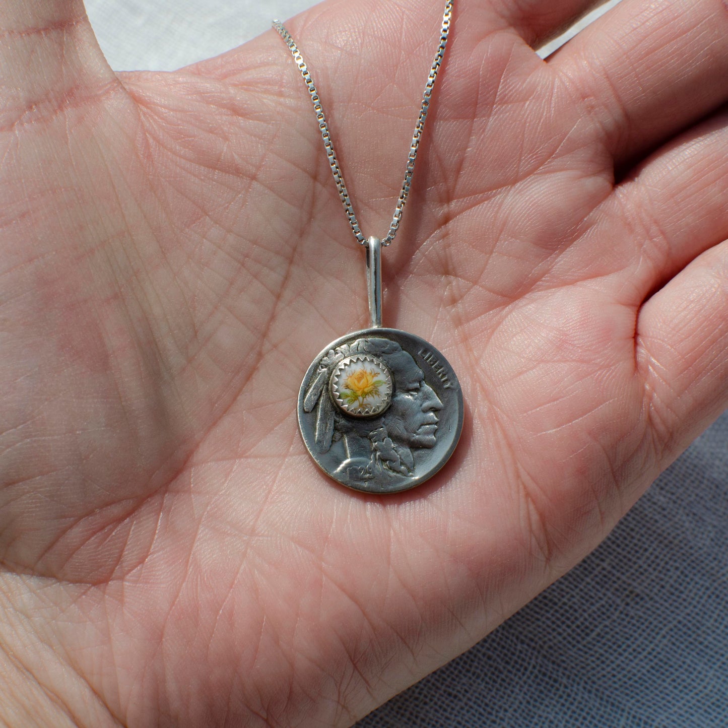 Special Edition Vintage Floral Cab Buffalo Nickel