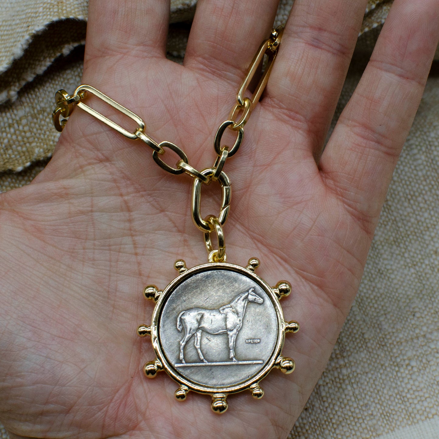 **RESTOCKED**Equestrian Coin Necklace