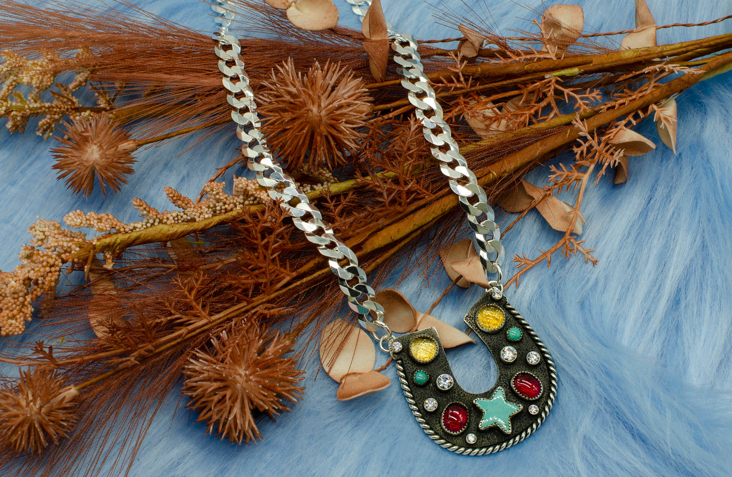 Lucky Star Horse Shoe Necklace