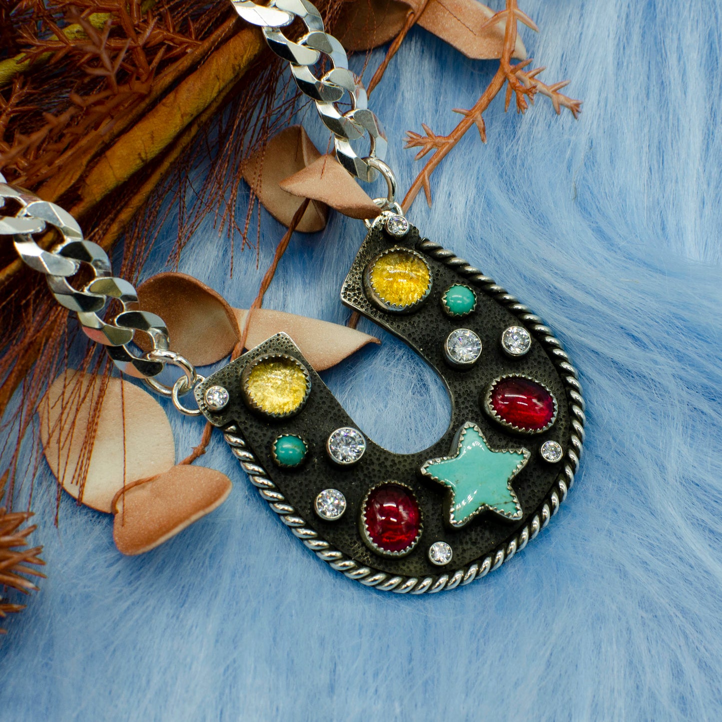 Lucky Star Horse Shoe Necklace