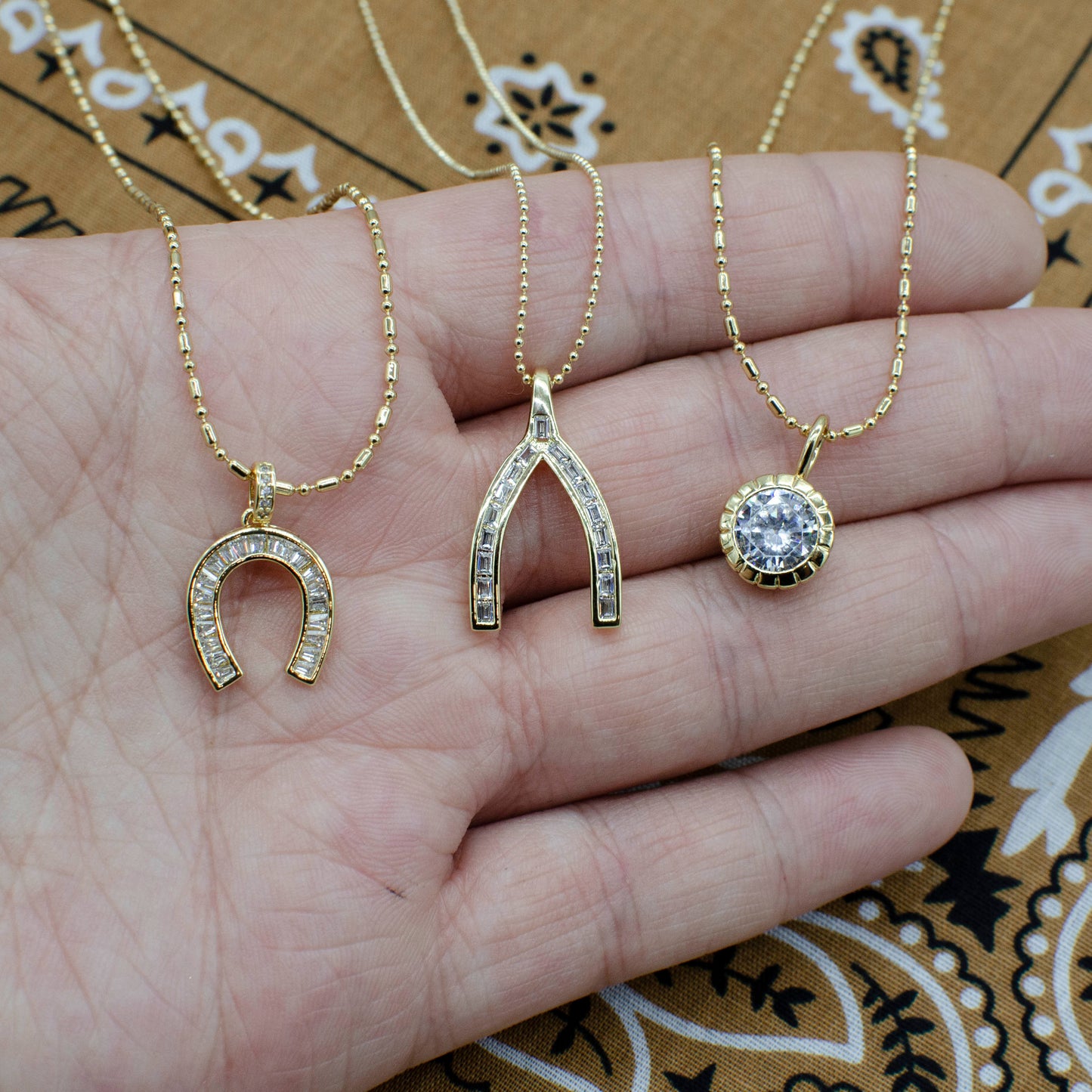 Golden Charm Neckalces