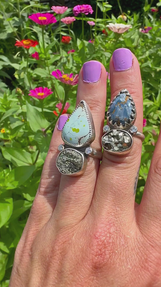 Sparkle Pear Rings
