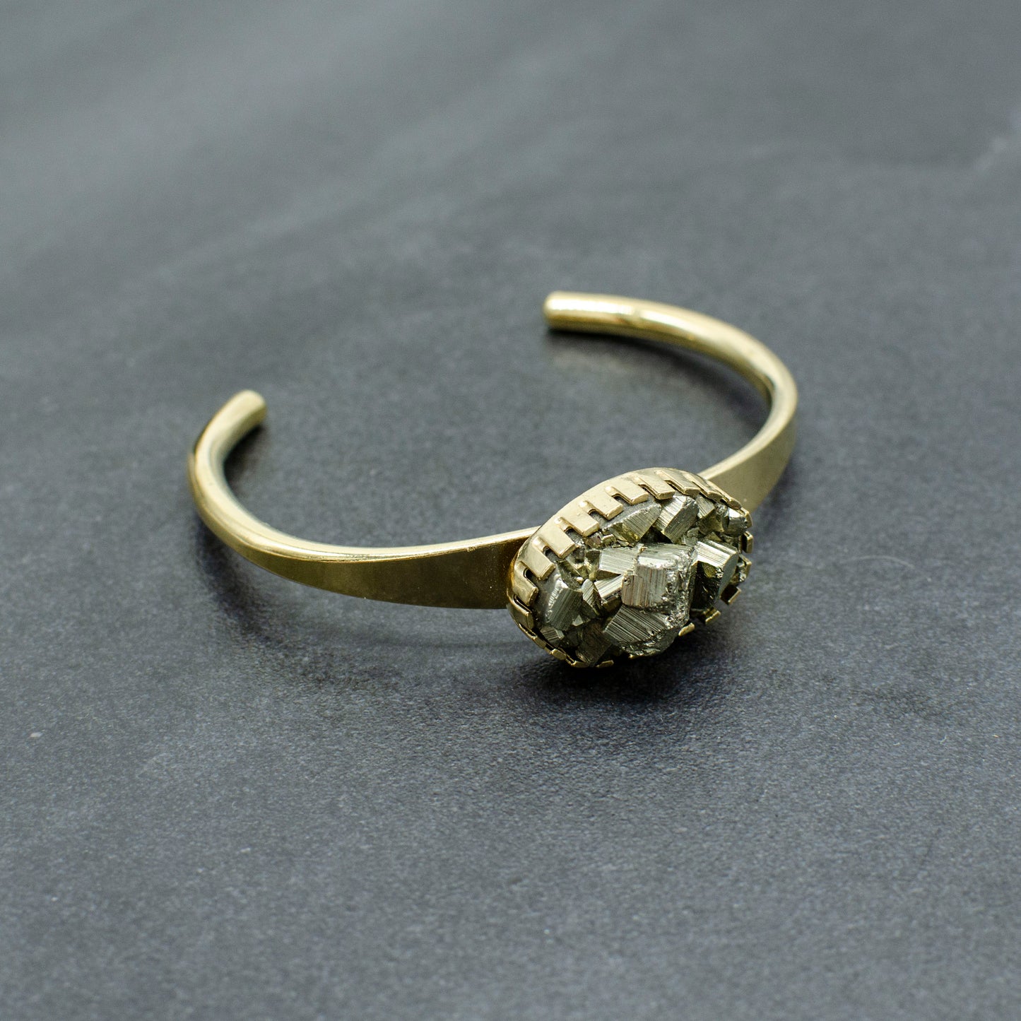 Gold Sparkle Pyrite Cuffs