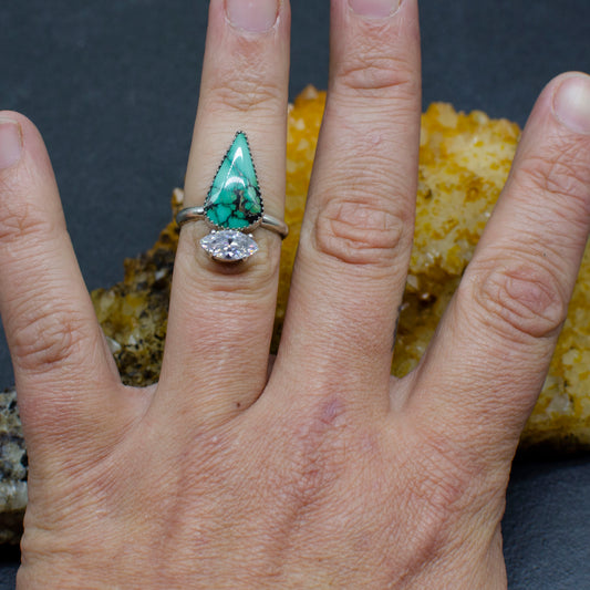 Single Turquoise Marquise Ring