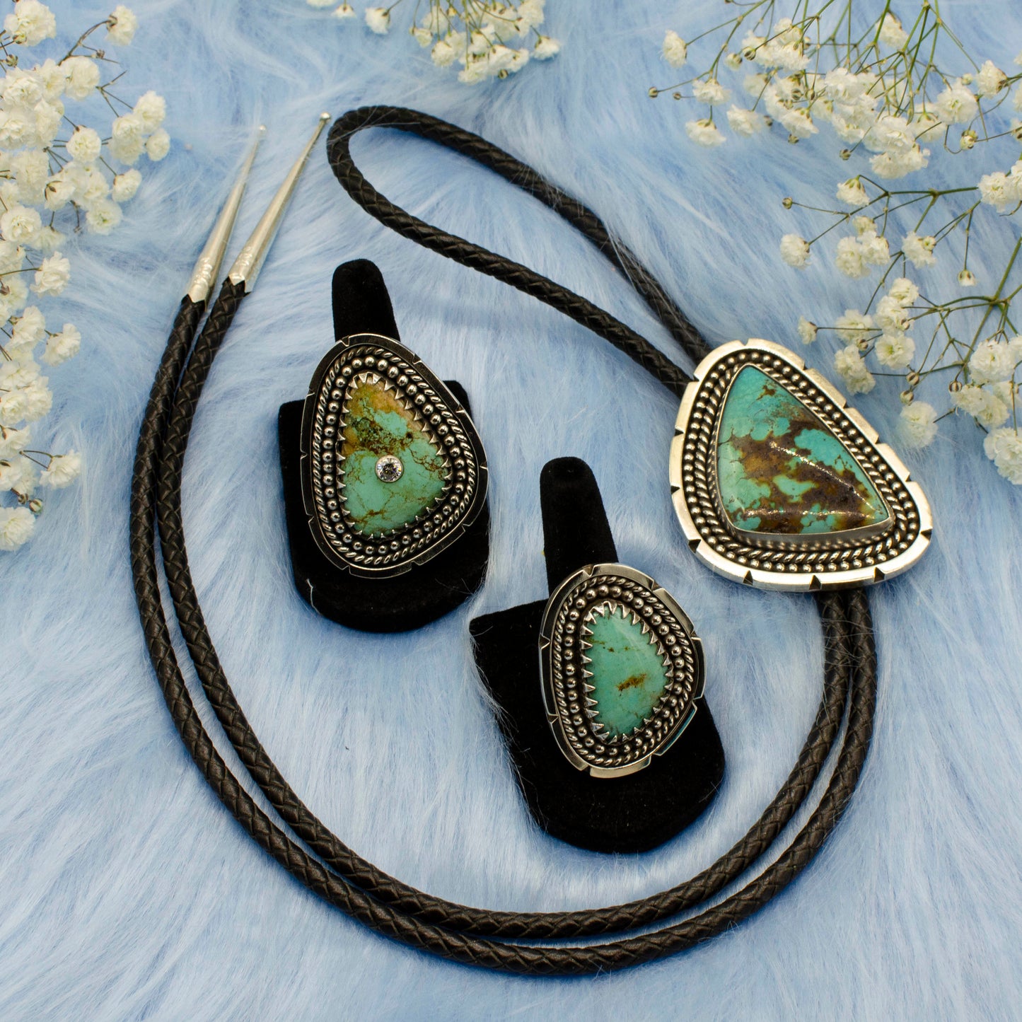 Southwest Turquoise Statement Bolo