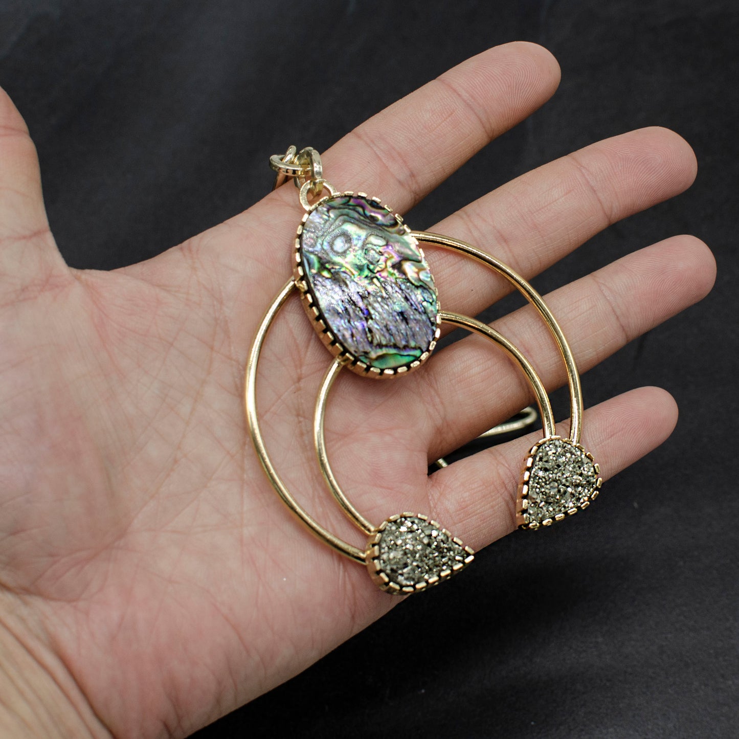 Abalone Cosmic Squash Neckalce