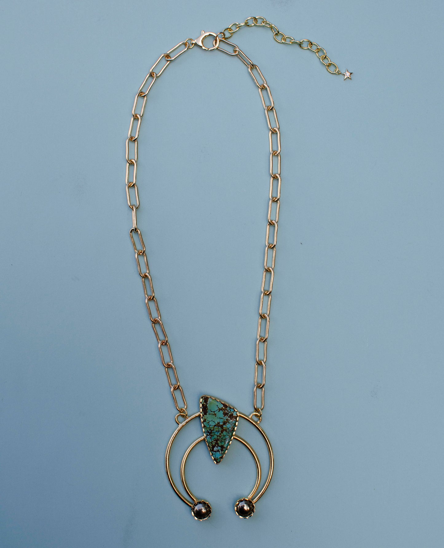 Mod West Angled Turquoise Pendant