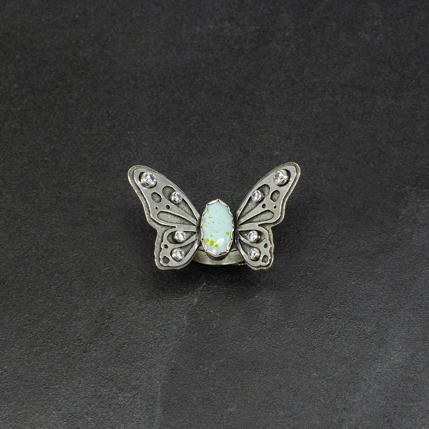 Turquoise Butterfly Ring