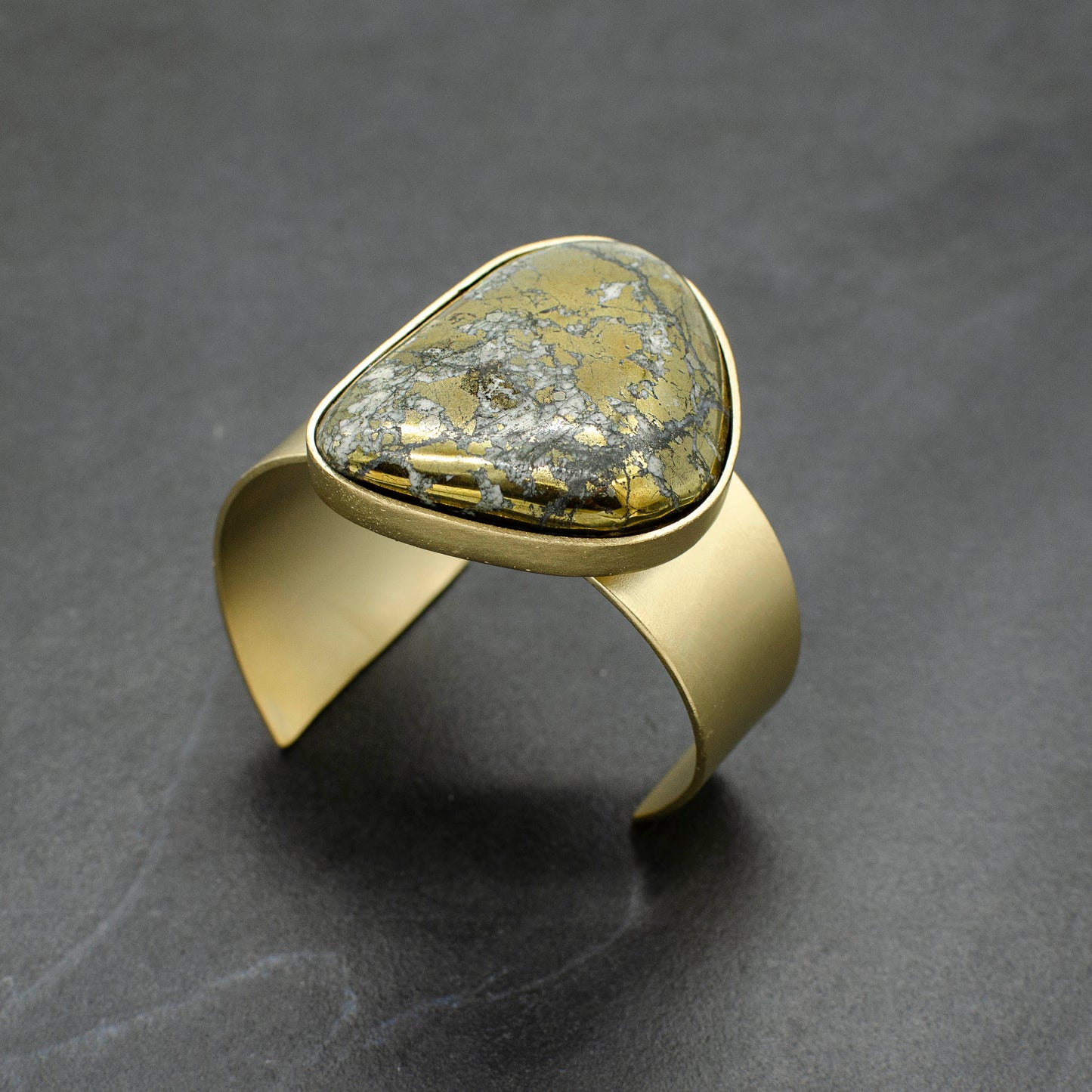 Golden Pyrite Cuff