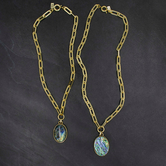 Paperclip Chain Pendant Necklace