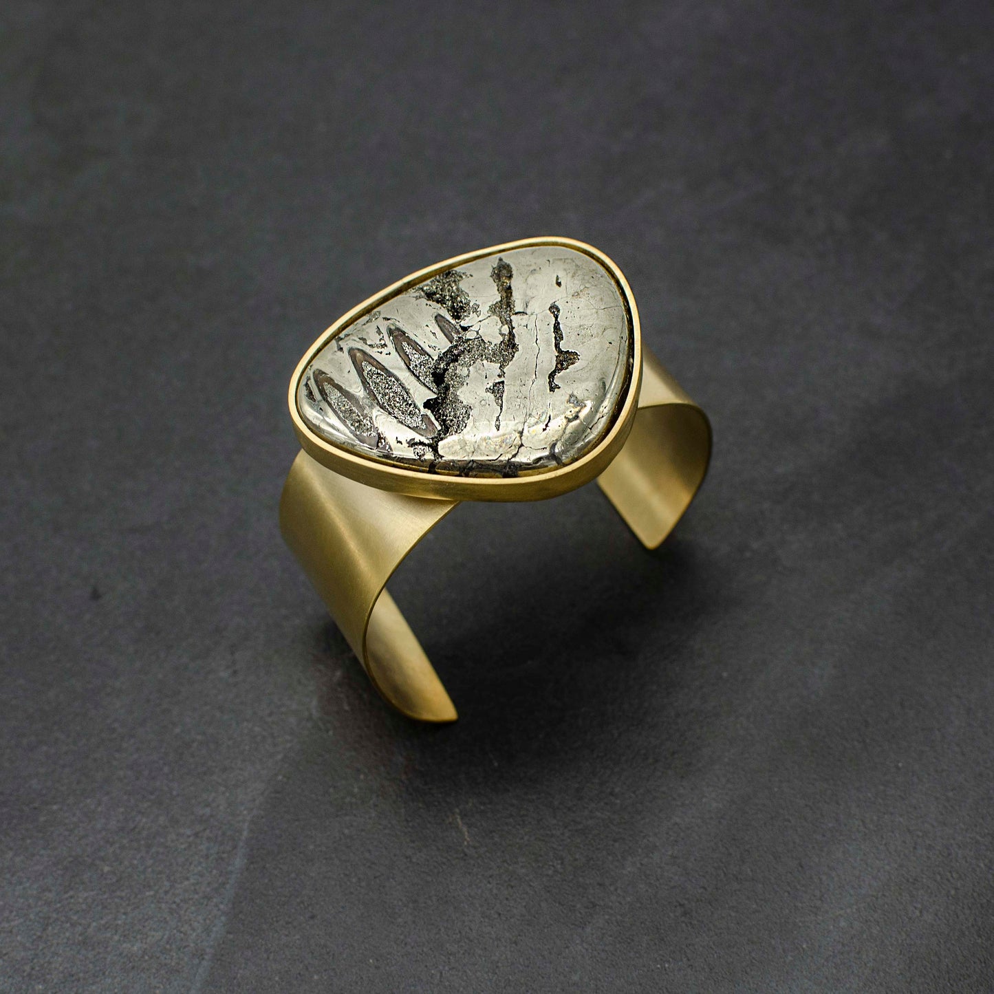 Pyritized Ammonite Cuff
