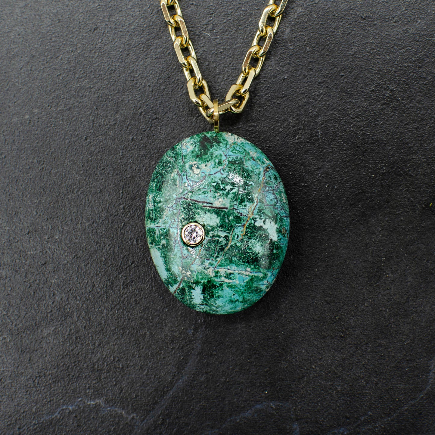 Inlay Chrysocolla Necklace