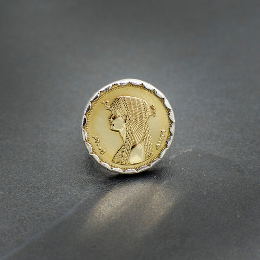Cleopatra Coin Ring