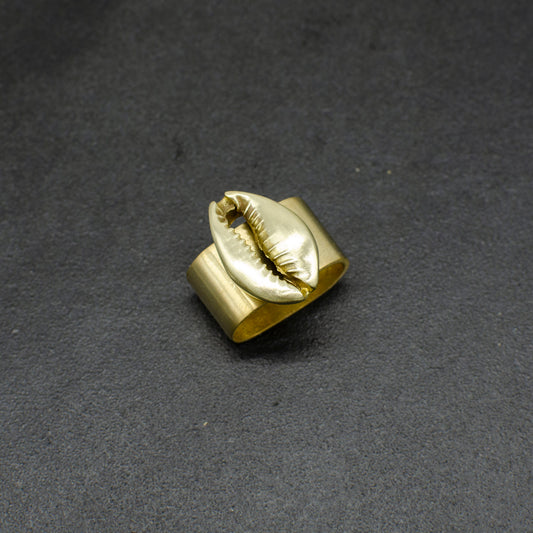 Cowrie Sea Shell Bandana Slide