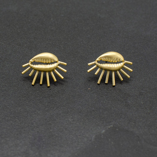 Cowrie Studs