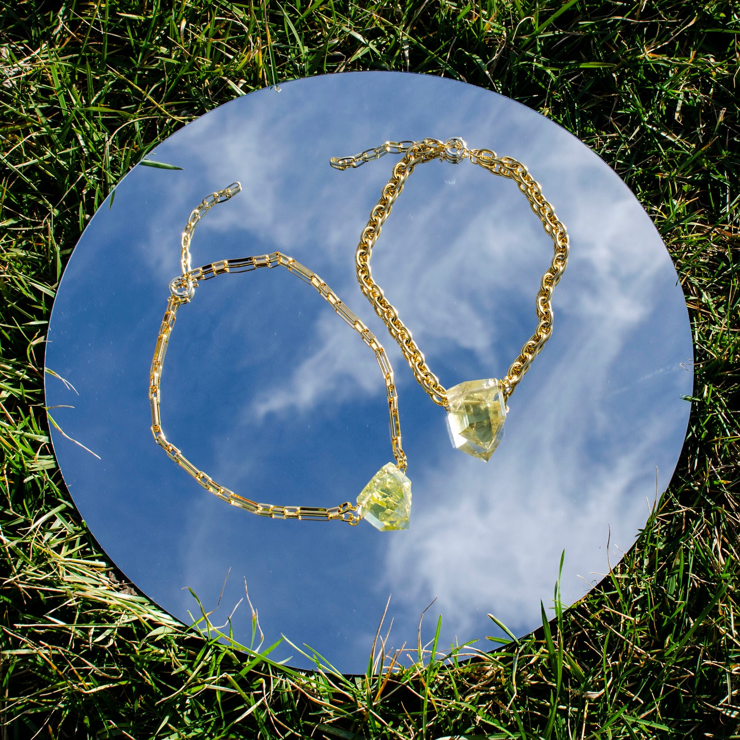 Chunky Citrine Point Necklace