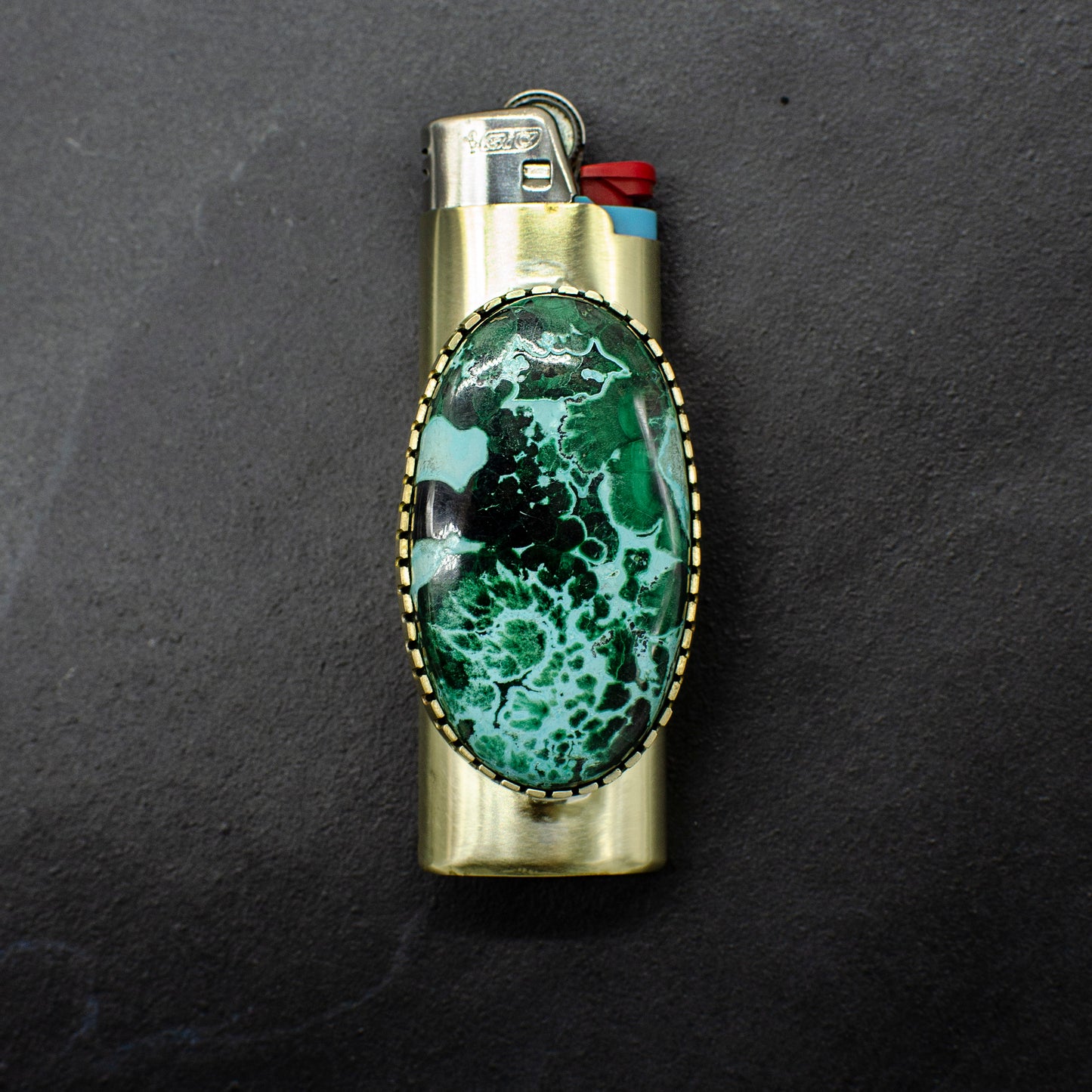 Malachite/Chrysocolla Lighter Case