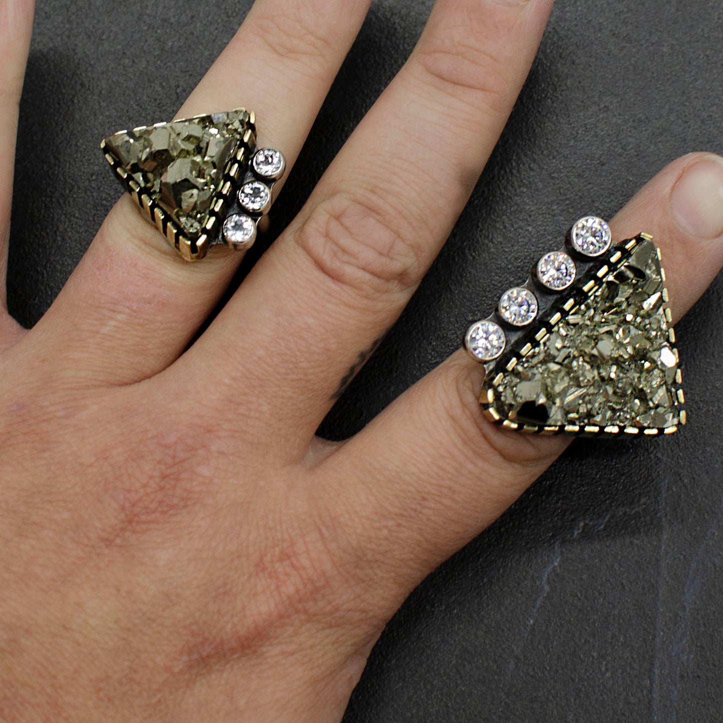 Pyrite Triangle Rings