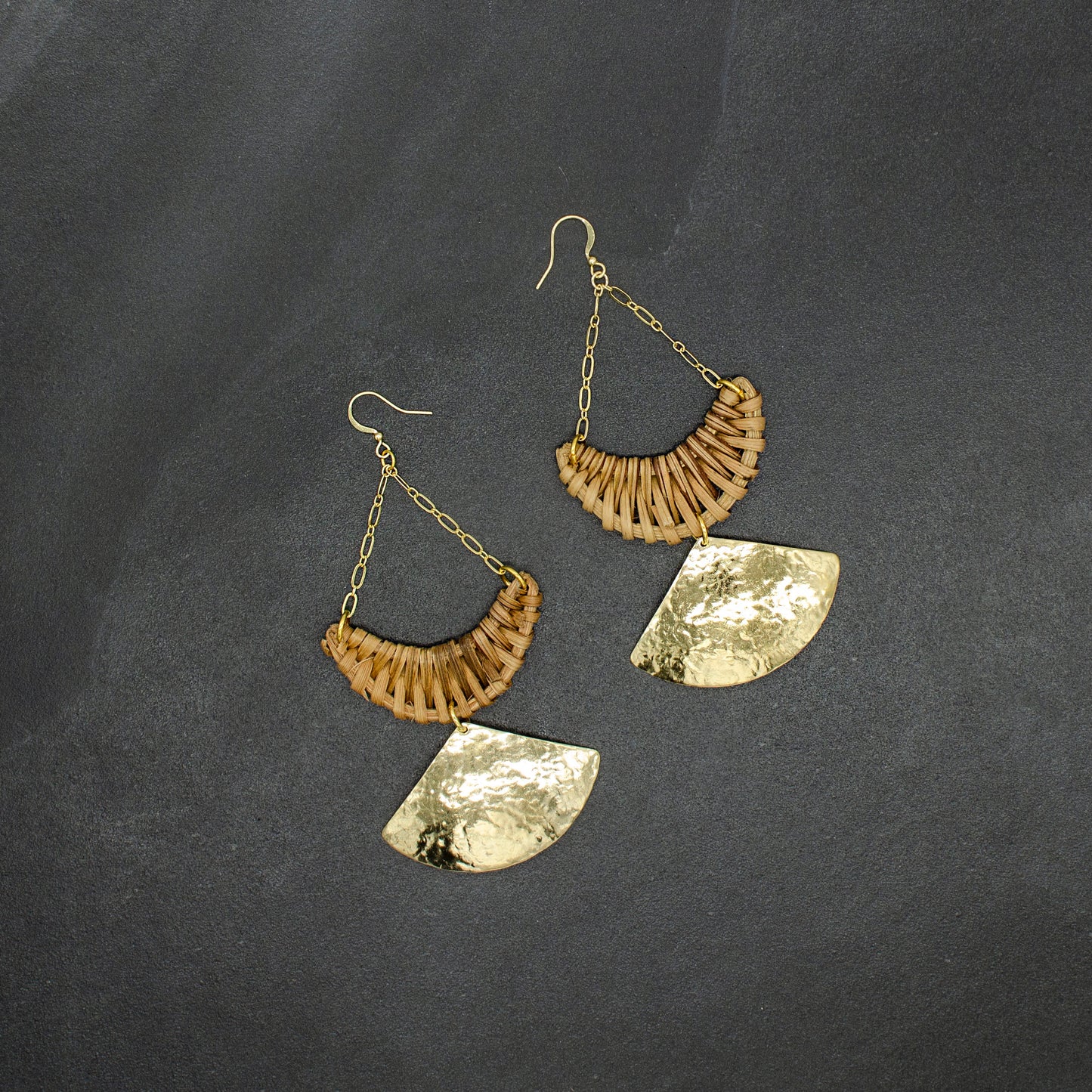 Rattan Hammered Earrings