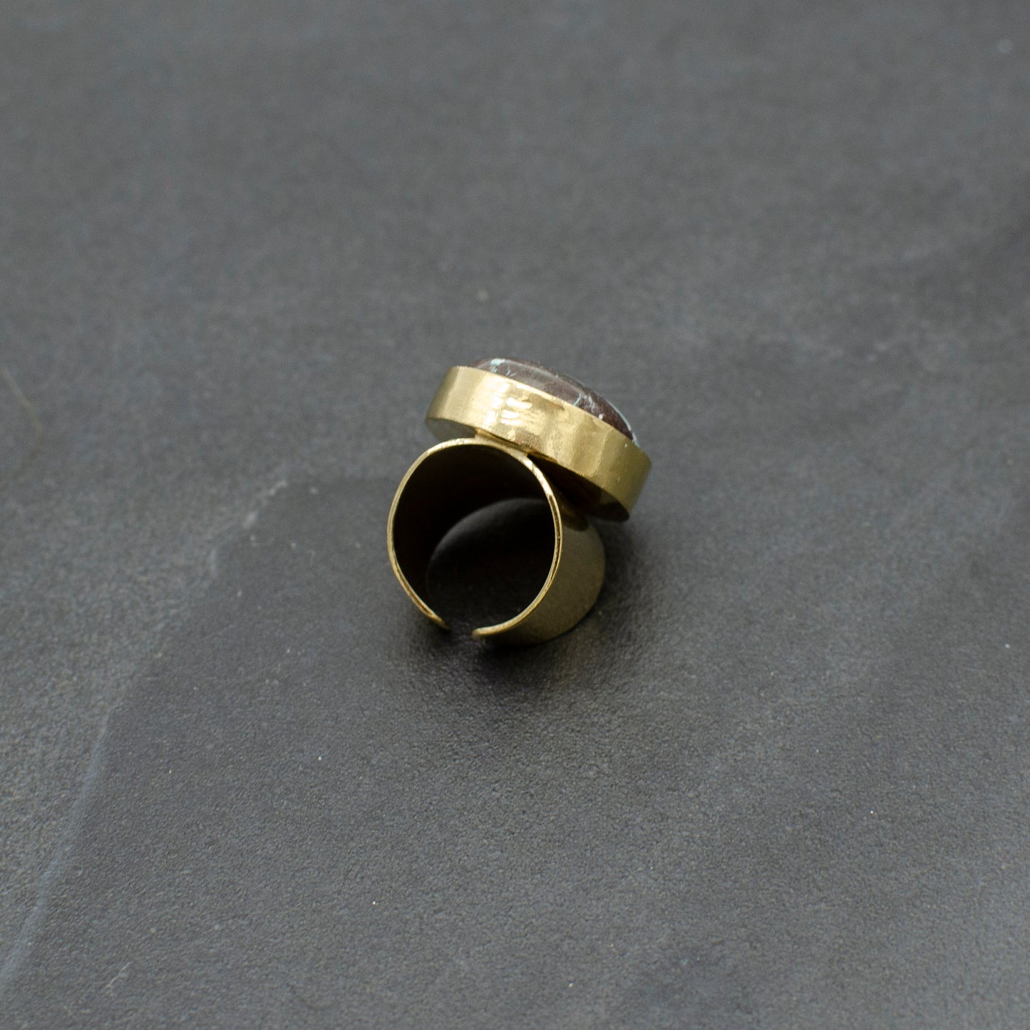 Turquoise and White Sapphire Ring