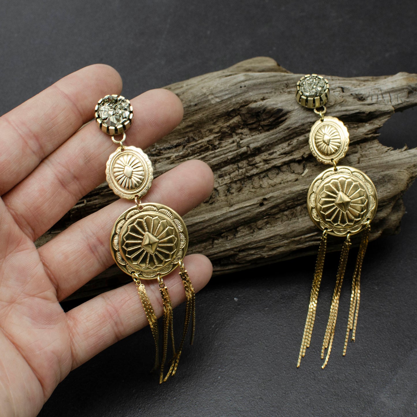 Cosmic Lover Concho Earrings