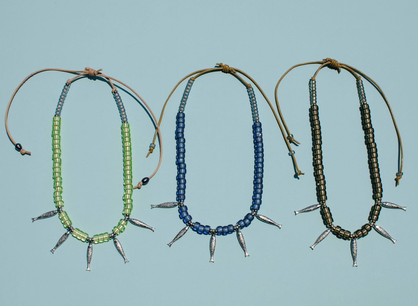 4 Silver Fish Necklace